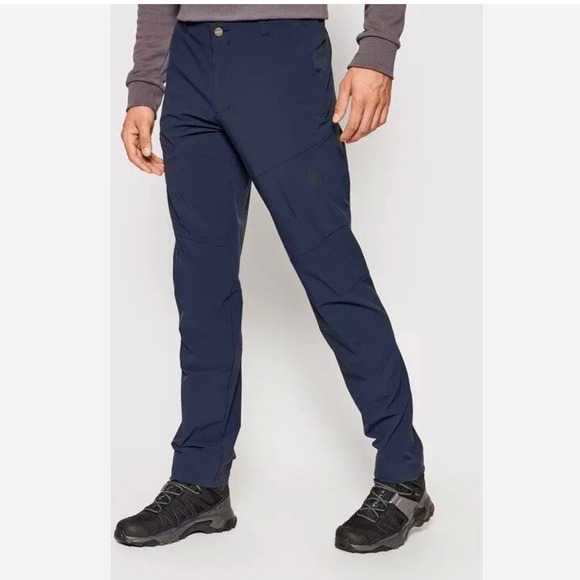 Mammut Runbold Light Pants Pantaloni Ultra Leggeri Da Trekking Uomo - Traspiranti, Elastici, Idrorepellenti DWR Senza PFC - Peso 251 G, Athletic Fit